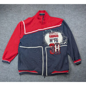 Marithe Francois Girbaud Sweatshirt Mens 2XL Full Zip Y2K Streetwear Athleisure